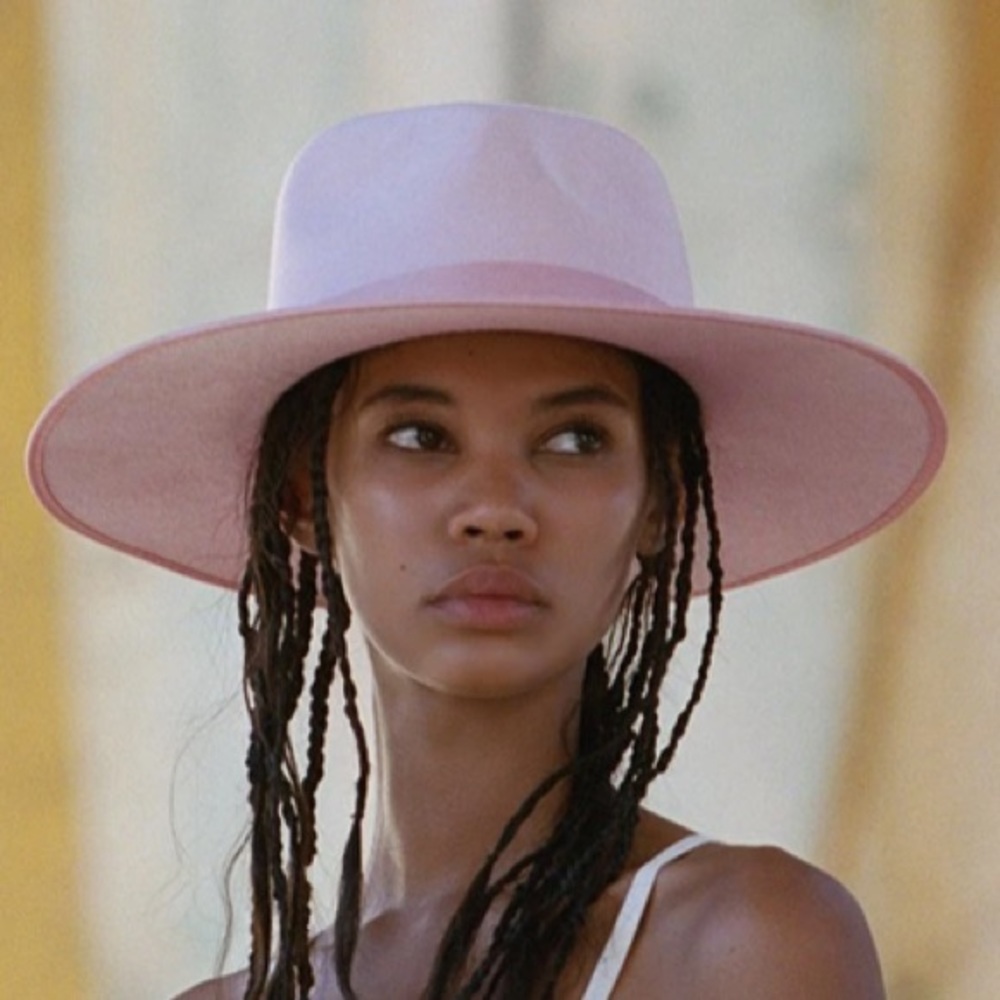 Lack of Color Pink Stardust Rancher Fedora Hat